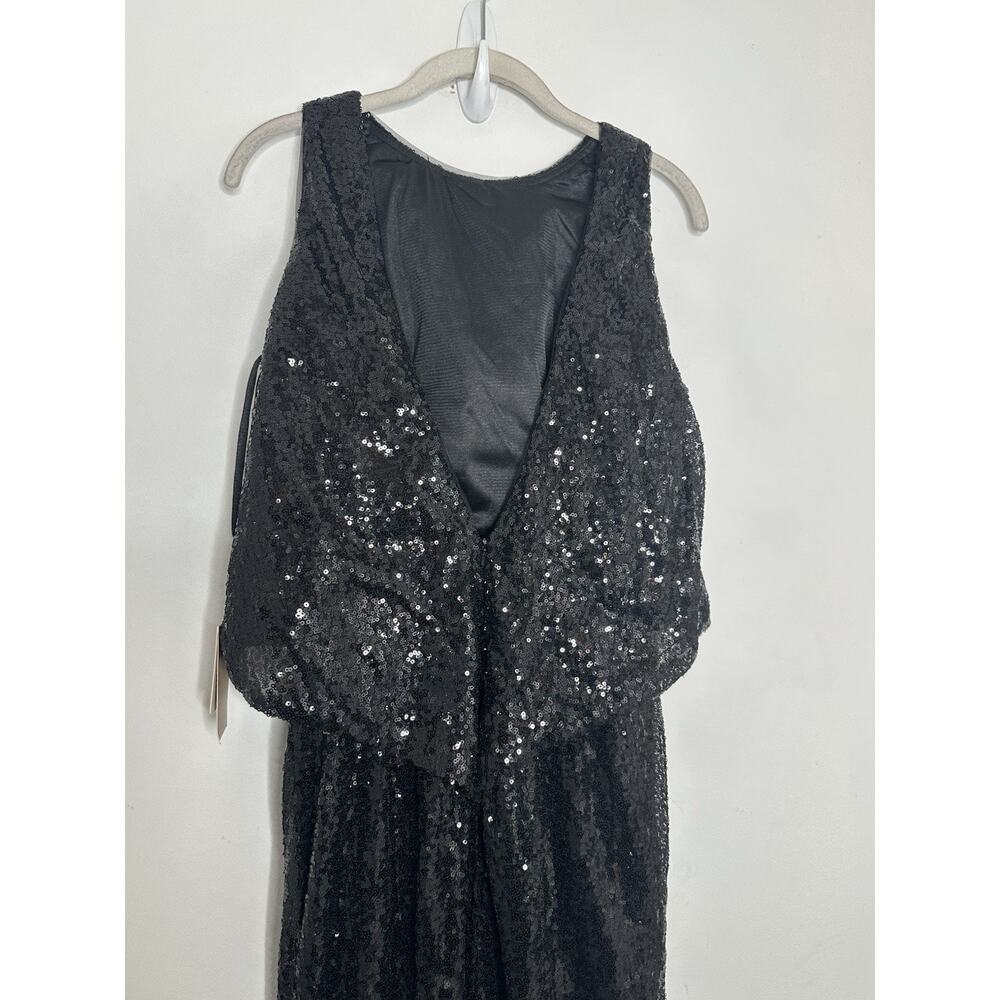 Missacc Women’s Black Sequin Formal Sleeveless Gown Dress Size 10 New - Picture 5 of 6